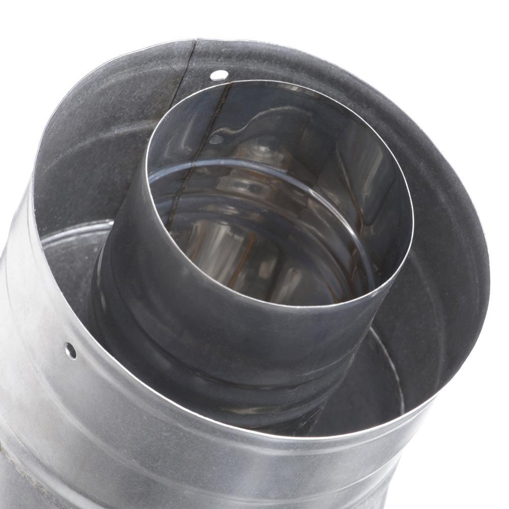 3 in. x 5 in. Stainless Steel Concentric Venting 45-Degree Elbow for Indoor Tankless Gas Water Heater Installations - Super Arbor
