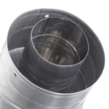 3 in. x 5 in. Stainless Steel Concentric Venting 45-Degree Elbow for Indoor Tankless Gas Water Heater Installations - Super Arbor