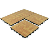 Greatmats Click Tile 12-1/8 in. x 12-1/8 in. Maple Interlocking Basement Plastic and Vinyl Floor Tile (24-Pack) (24.5 sq. ft.)