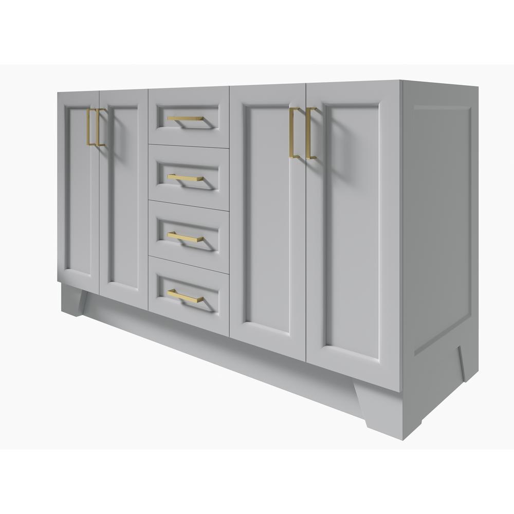Taylor 60 in. W Vanity Cabinet Only in Grey - Super Arbor