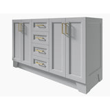 Taylor 60 in. W Vanity Cabinet Only in Grey - Super Arbor
