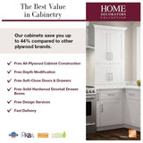 Home Decorators Collection Washington 15 in. W x 24 in. D x 34.5 in. H Assembled Plywood Base Kitchen Cabinet in Oak with Soft Close Door RH