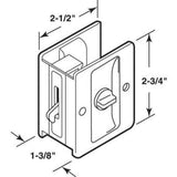 Polished Chrome, Pocket Door Privacy Lock - Super Arbor