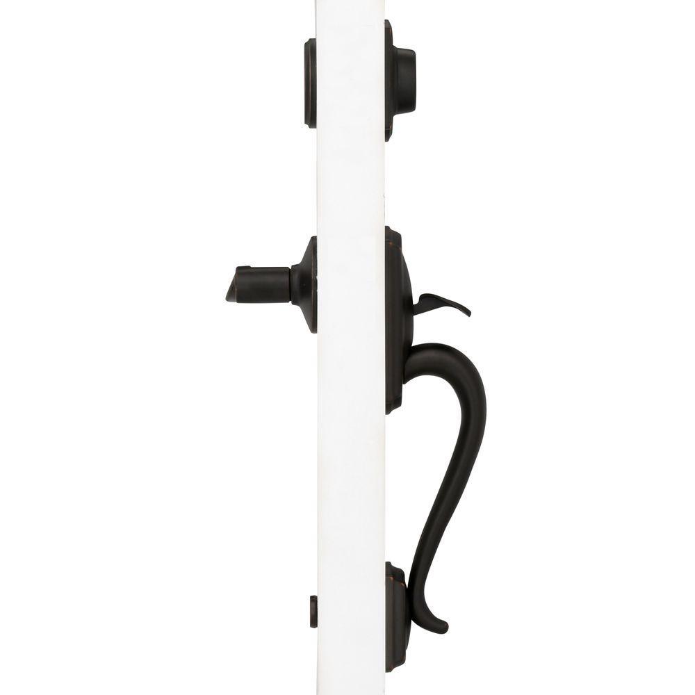 Camelot Aged Bronze Left Handed Accent Lever Dummy Door Handleset - Super Arbor