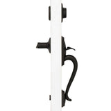 Camelot Aged Bronze Left Handed Accent Lever Dummy Door Handleset - Super Arbor