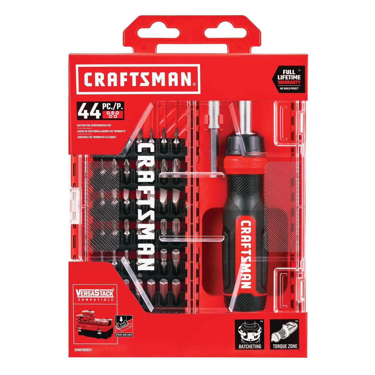 Craftsman Multi-Bit Screwdriver Set 44 pc with Ratcheting Handle