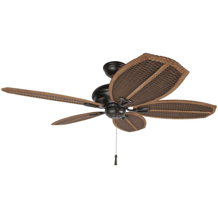 Palm Beach II 48 in. Indoor/Outdoor Natural Iron Ceiling Fan