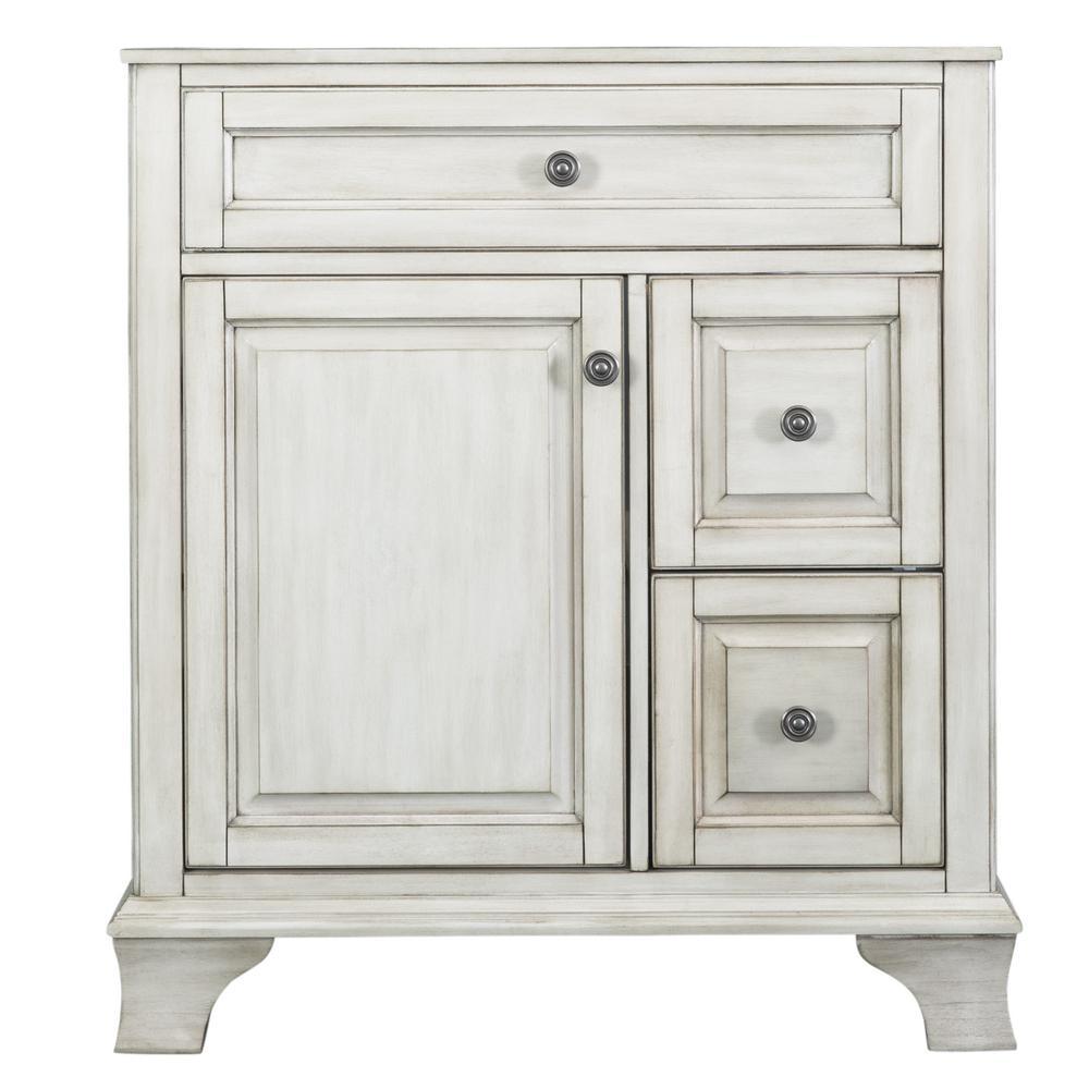 Corsicana 60 in. W x 21.5 in. D Vanity Cabinet Only in Antique White - Super Arbor