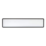 Commercial Electric 4 ft. x 10 in. Deco Matte Black Back-Lit Flat Panel LED Flush Mount 4000 Lumens 3000K 4000K 5000K Dimmable