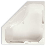 Preakness 60 in. Acrylic Center Drain Corner Drop-In Soaking Bathtub in Biscuit - Super Arbor