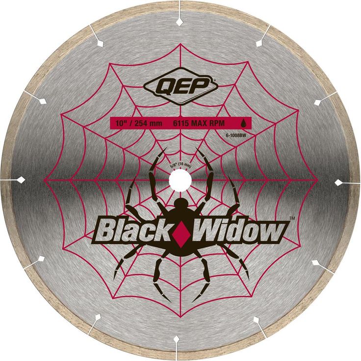 QEP 7 in. Black Widow Micro-Segmented Diamond Blade for Porcelain and Ceramic Tile