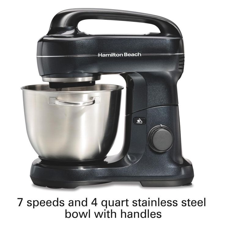 4 Qt. 7-Speed Black Stand Mixer
