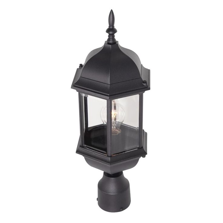 Erving Collection Outdoor Black Post Lantern