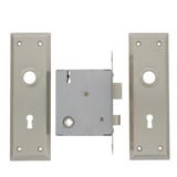 Old Time Mortise Entry Skeleton Key Lock Set with Passage Lock Door Knob - Super Arbor