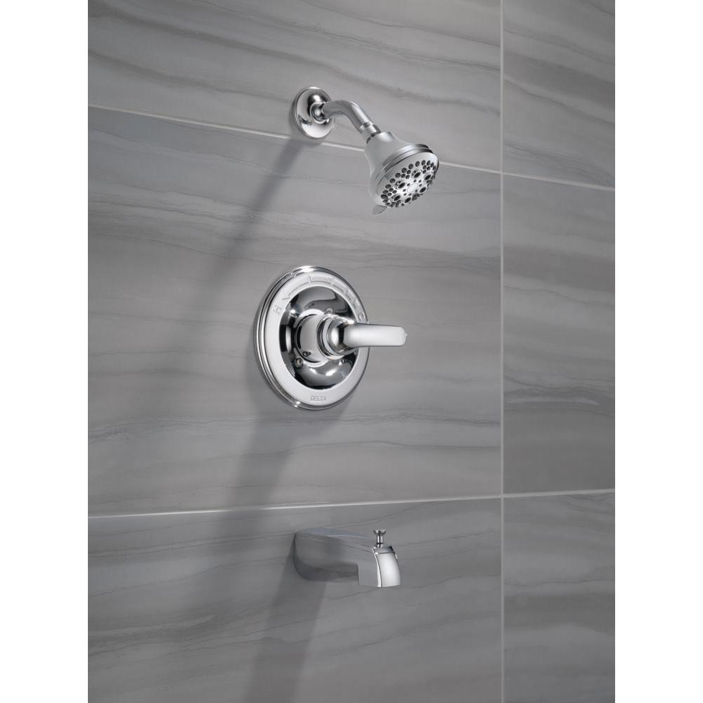 Classic Single-Handle 5-Spray Tub and Shower Faucet in Chrome (Valve Included) - Super Arbor