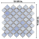 Merola Tile Hudson Tangier Frost Blue 12 in. x 12 in. Porcelain Mosaic Tile (10.96 sq. ft. / Case)