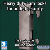 Cluster Box Unit with 4 Doors and 2 Parcel Lockers in Green with USPS Access