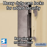 Cluster Box Unit with 4 Doors and 2 Parcel Lockers in Sandstone with USPS Access