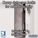 Cluster Box Unit with 4 Doors and 2 Parcel Lockers in White with USPS Access