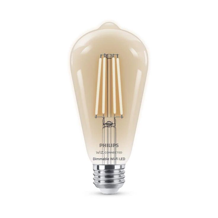 Soft White ST19 LED 40W Equivalent Dimmable Smart Wi-Fi Wiz Connected Wireless Light Bulb