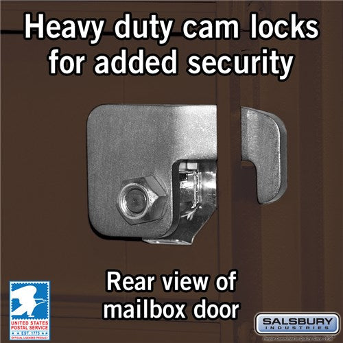 Cluster Box Unit with 8 Doors and 2 Parcel Lockers in Bronze with USPS Access