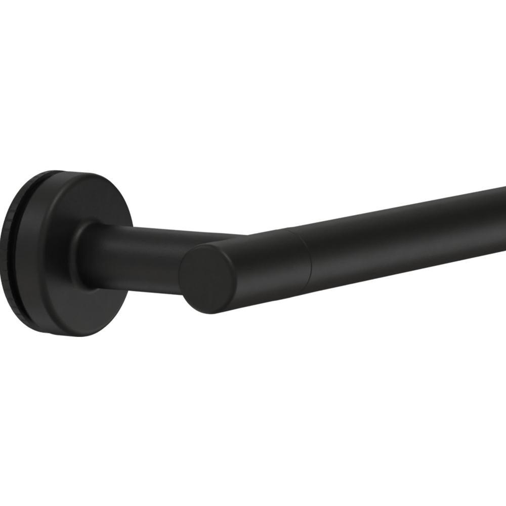 Lyndall 60 in. x 59-1/4 in. Frameless Mod Soft-Close Sliding Bathtub Door in Matte Black with 1/4 in. (6 mm) Clear Glass - Super Arbor
