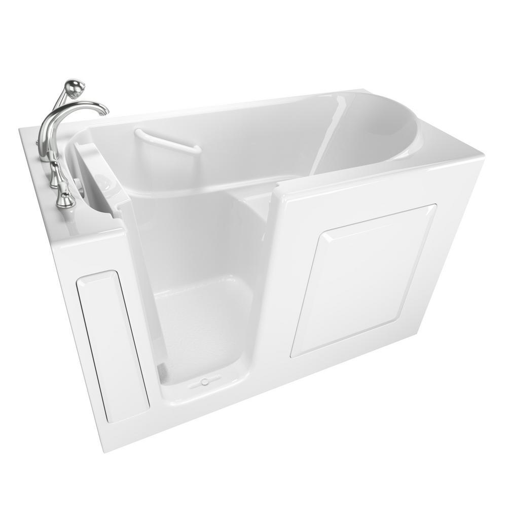 Value Series 60 in. Left Hand Walk-In Bathtub in White - Super Arbor