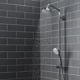 4-spray 5.375 in. Dual Shower Head and Handheld Shower Head in Chrome