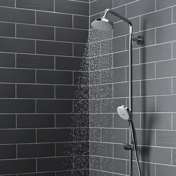 4-spray 5.375 in. Dual Shower Head and Handheld Shower Head in Chrome