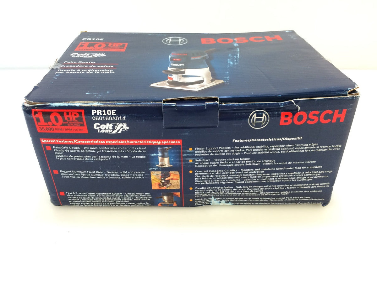 Bosch PR10E 5.9 Amp Corded 1-5/16 in. 1 HP Single-Speed Colt Palm Router
