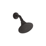Forte 1-Spray 5.5 in. Single Wall Mount Fixed Rain Shower Head in Vibrant Brushed Nickel - Super Arbor