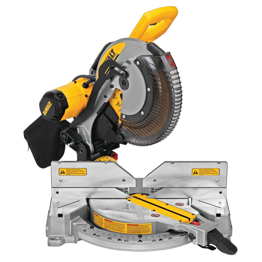 15 Amp Corded 12 in. Compound Double Bevel Miter Saw - Super Arbor