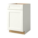 allen + roth Aveley 21-in W x 34.5-in H x 24-in D Linen Maple Door and Drawer Base Semi-Custom Cabinet