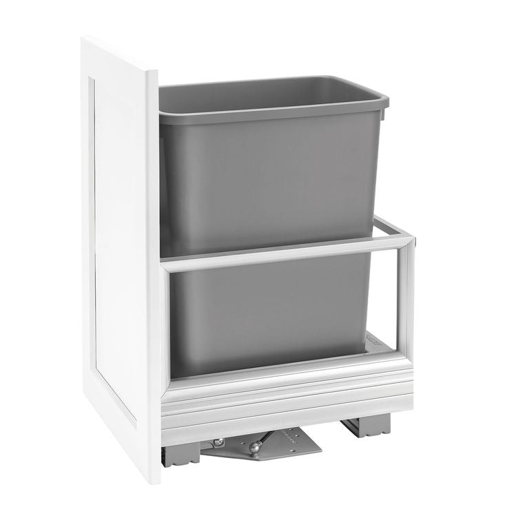 Rev-A-Shelf 35-Quart Plastic Soft Close Pull Out Trash Can