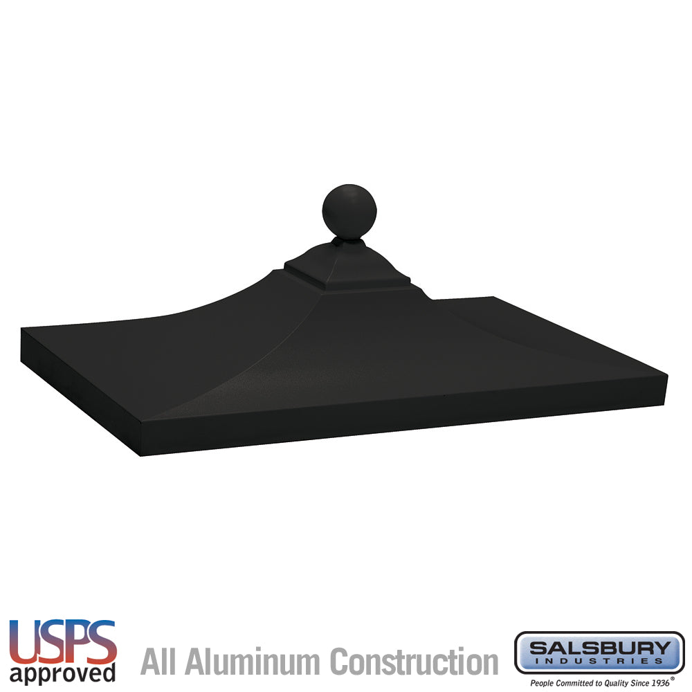 Regency Decorative CBU Top - Black, All-Aluminum Construction, USPS Approved