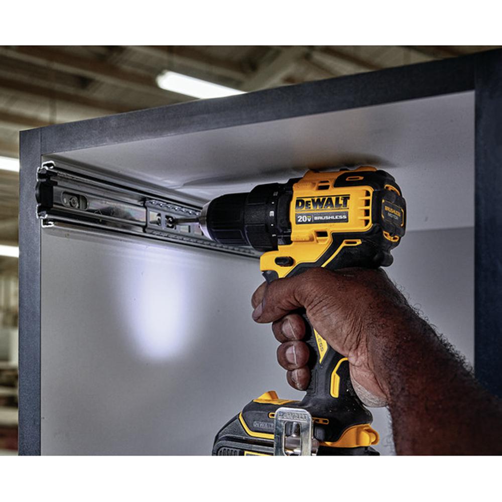 ATOMIC 20-Volt MAX Brushless Cordless 1/2 in. Drill/Driver Kit w/ 22 in. Toolbox w/ Bonus Bare ATOMIC Impact Driver