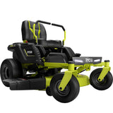 RYOBI 42 in. 100 Ah Battery Electric Riding Zero Turn Mower and Bagging Kit