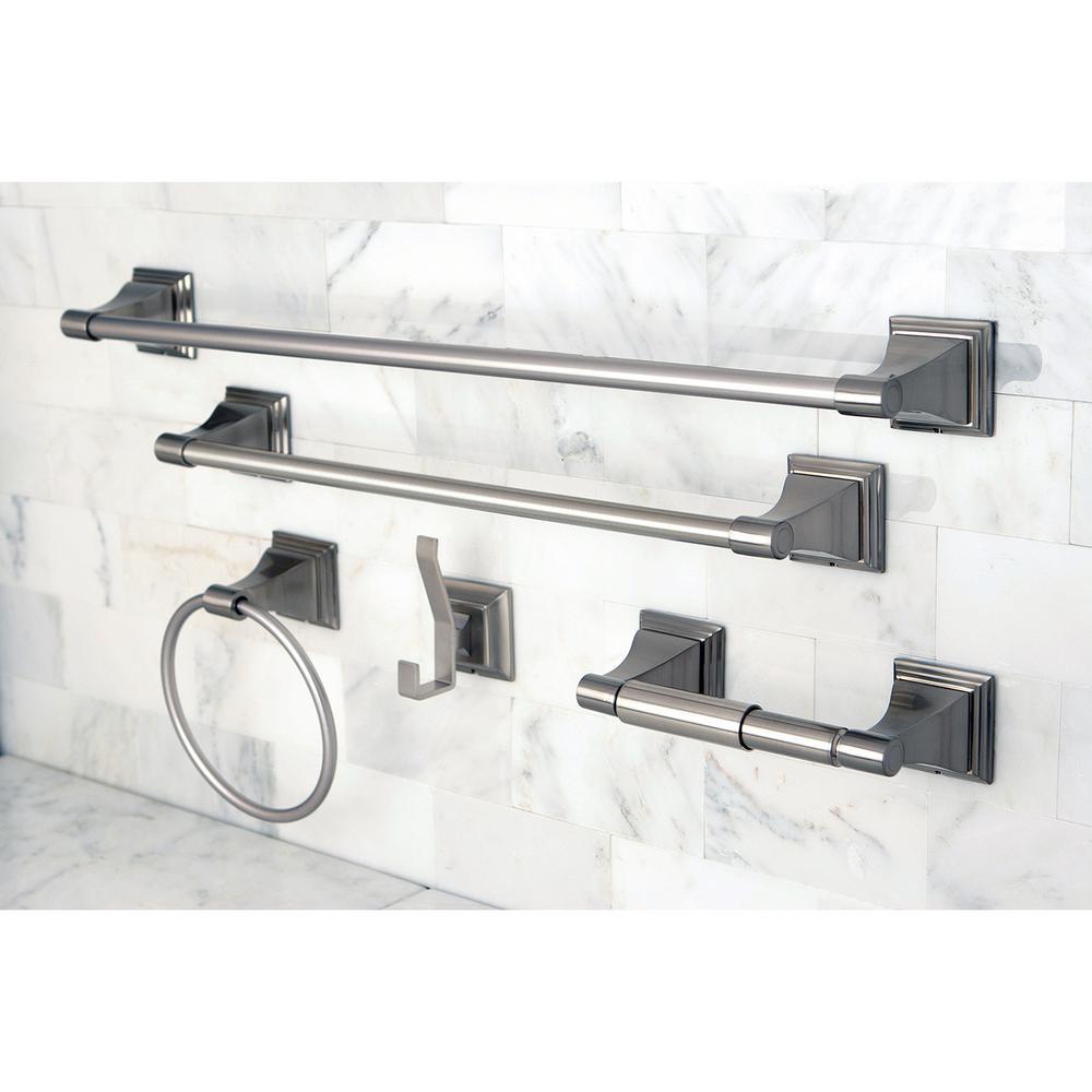 Monarch 5-Piece Bathroom Accessory Set in Brushed Nickel - Super Arbor