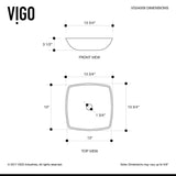 VIGO Hyacinth Handmade Countertop White Matte Stone Square Vessel Bathroom Sink in Matte White