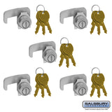 Standard Replacement Locks for F Series CBU Door - 5 Pack with 3 Keys per Lock
