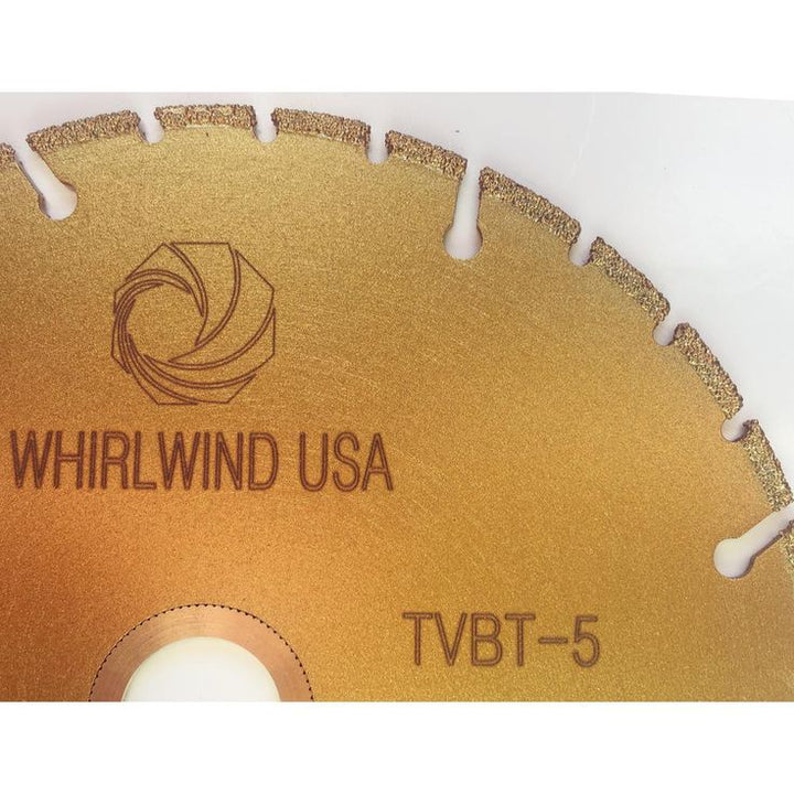 Whirlwind USA 5 in. 32-Teeth Segmented Diamond Blade for Dry or Wet Cutting Metal and Plastic Materials