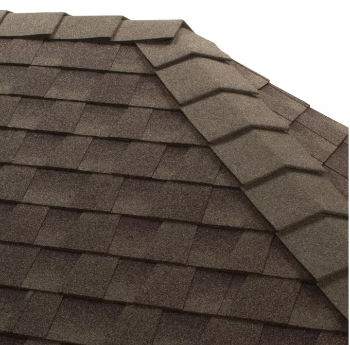 TimberCrest 10 in. W Coastal Slate Bullnose Hip and Ridge Cap Shingles (20 lin. ft. per Box) (30-Pieces)