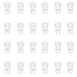 60-Watt Equivalent T3 Spiral Non-Dimmable GU24 Base Compact Fluorescent CFL Light Bulb, Daylight 5000K (2-Pack) - Super Arbor