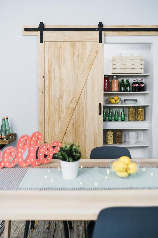 RELIABILT 42-in x 84-in Pine Unfinished Pine Wood Single Barn Door (Hardware Included)