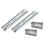 10 in. Full Extension Ball Bearing Side Mount Drawer Slide Set with Rear Bracket (4-Pair) - Super Arbor