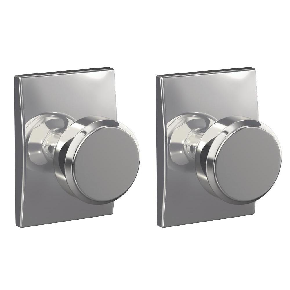 Custom Bowery Matte Black Century Trim Dummy  Door Knob (2-pack) - Super Arbor