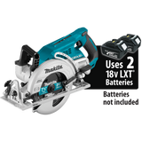 Makita 18V X2 LXT (36V) Brushless Rear-Handle 7-1/4 in. Cordless Circular Saw with BONUS 5.0Ah Battery 2-Pack