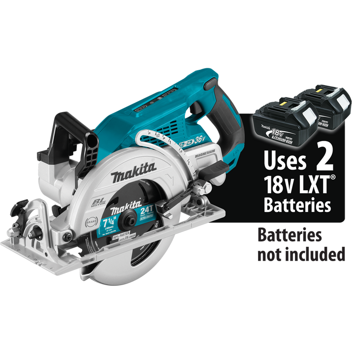 Makita 18V X2 LXT (36V) Brushless Cordless Rear-Handle 7-1/4 in. Circular Saw, Tool-Only (XSR01Z)