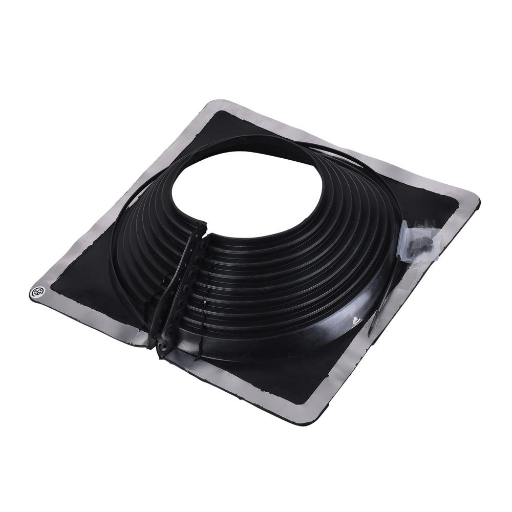 Retro Master Flash 8 in. x 8 in. Vent Pipe Roof Flashing with 9-1/4 in. - 16-1/4 in. Adjustable Diameter - Super Arbor