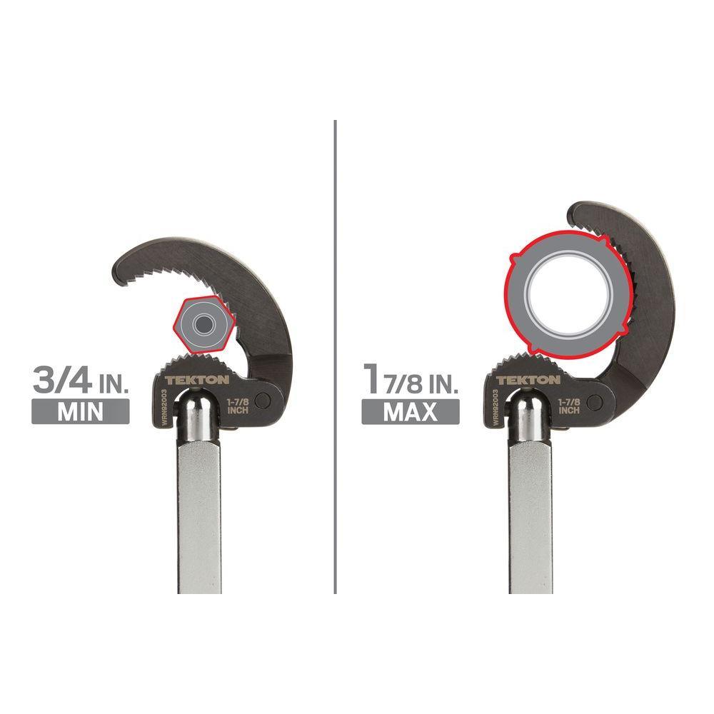 10 in. to 17 in. Telescoping 3/4 - 1-7/8 in. Basin Wrench - Super Arbor